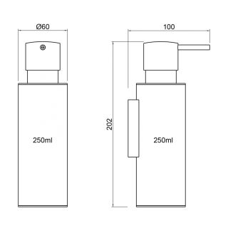Дозатор Timo Saona 13339/18 чёрное золото